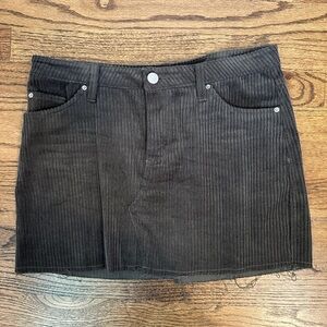 BDG dark green corduroy skirt